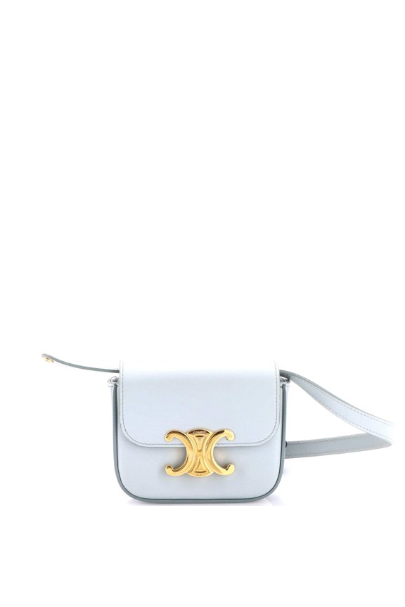 Pre-Owned Triomphe Shoulder Bag Smooth Calfskin Mini By Rebag