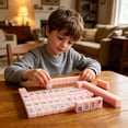 thumbnail image 2 of YWIYIUD 1 Set Durable Acrylic MahjongTile Set Suitable for Beginners Puzzle Toys Portable and Practical MahjongTile Set for Home Camping Travel and Game Nights, 2 of 6