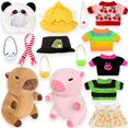 thumbnail image 1 of Peluche HACHIMI Capybara con 9 prendas y accesorios de 26 cm, 1 of 7