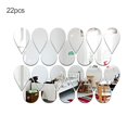 thumbnail image 1 of 22pcs Acrylic 3D Mirror Movable Wall Sticker Water Drop Wall Sticker DIY Mirror Living Room Wall Sticker, 1 of 8