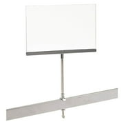 Universal Retail Rack Acrylic Frame Clamp On 7" x 11" Sign Holder Card Display, 14" H, 20 Pack