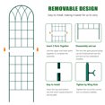 thumbnail image 3 of NAIZEA 4 Pack Garden Trellis for Climbing Plants 60" x 16" Iron Plant Trellis for Potted Plant Support Tall Wall Metal Trellis for Climbing Vegetable Flower Rose Vine Cucumber Green, 3 of 11