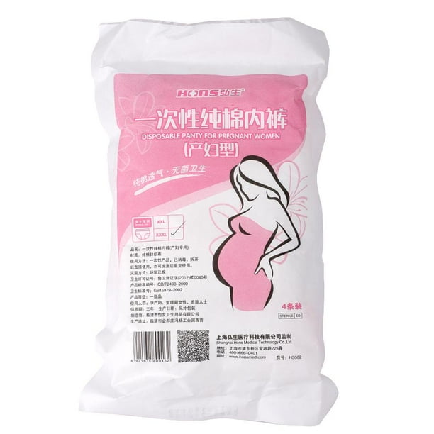 Mgaxyff Mgaxyff 4 Pcs Disposable Breathable Cotton Maternity