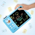 thumbnail image 3 of Rirool 4-in-1 Talking Flash Cards & LCD Writing Tablet for Kids 3-6, Educational Drawing Pad with 224 Words, Toddler Learning Toy, Blue, 3 of 7