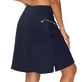 thumbnail image 3 of EDFBUYKRS Female Skirts Womens Pleated Skirt Midi Length Womens Sports Tennis Yoga Short Skirt Casual Solid Color Bottom Skirt Set, 3 of 5