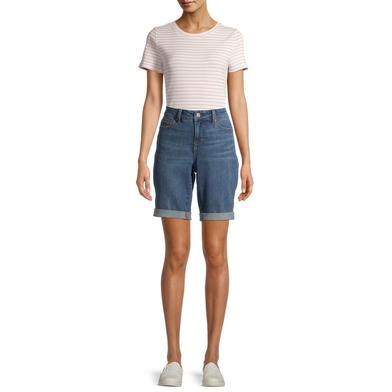 Time and tru sale bermuda shorts walmart