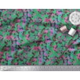 thumbnail image 2 of Soimoi Pink Rayon Fabric Stripe & Leopard Animal Skin Decor Fabric Printed Yard 56 Inch Wide, 2 of 3