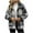 Gray, variant on Plaid Shirt Jackets for Women Oversized Fuzzy Fleece Flannel Long Sleeve Button Down Shacket Coats Classic Lapel Blouse Tops