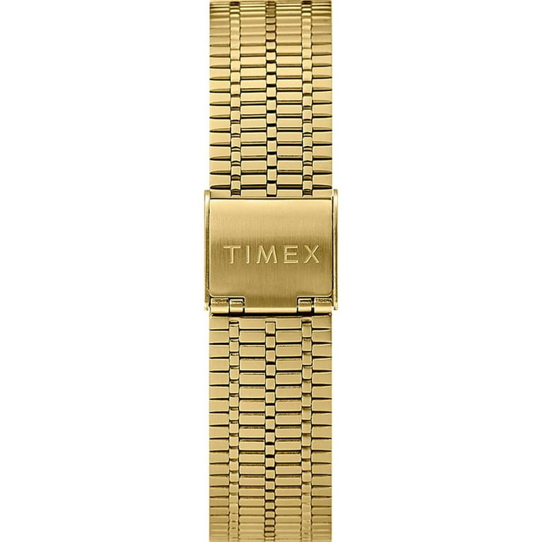 Timex Men's Q Reissue Gold Tone Bracelet Quartz Watch with Timex Men's Q Reissue Gold Tone Bracelet Quartz Watch with