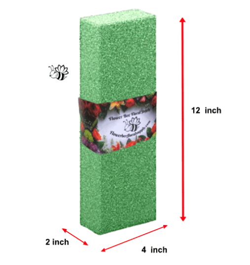 Floral Foam Bricks Blocks Sheets 2x4x12 inch Porous Crafting Foam Dry for Artificial Flowers, Craft Projects, Paint, Cut, Shape, Glue, Picks (6), Green