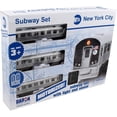 thumbnail image 2 of Nueva York MTA Ciudad de Nueva York 3 Pc. Tren a batería con vía, 39 "X 25" New York MTA New York MTA, 2 of 2