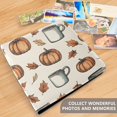 thumbnail image 4 of FORMRS 3 Ring Photo Album 4"x6" Self Adhesive Large Capacity PU Leather Cover, Fall Leaves, 4 of 8