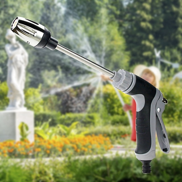 Pistola De Agua A Alta Presión Pistola de chorro de agua portátil de alta presión, boquilla de manguera de riego para jardín, herramientas de aspersión Wdftyju Libre de BPA