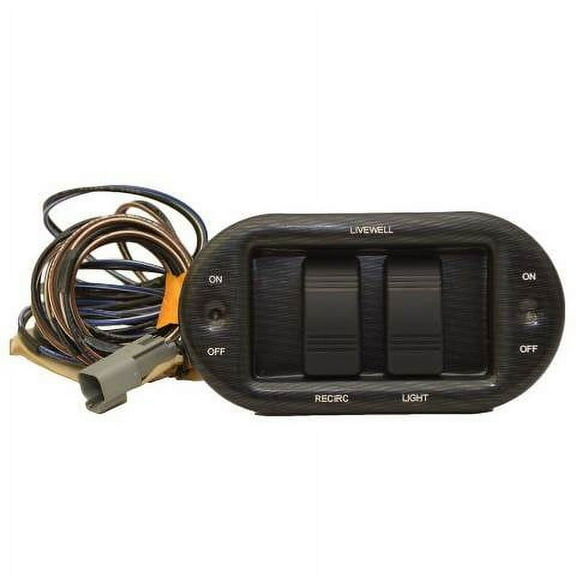Crestliner Boat Livewell Switch Panel 2076848 | 18 Raptor Gray