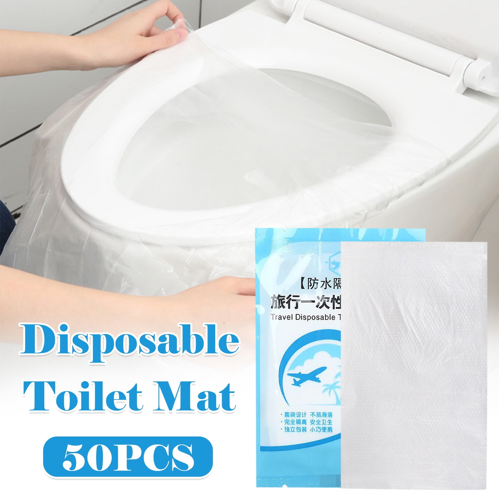 Disposable Paper Toilet Seat Cover Flushable Closestool Mat Travel Sanitary New 