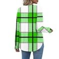 thumbnail image 5 of Uootdi Womens Long Sleeve Shirts Color Block Ribbed Trim Button Down Gift V Neck Tops Business Casual Outfits for Women Fall, 5 of 7