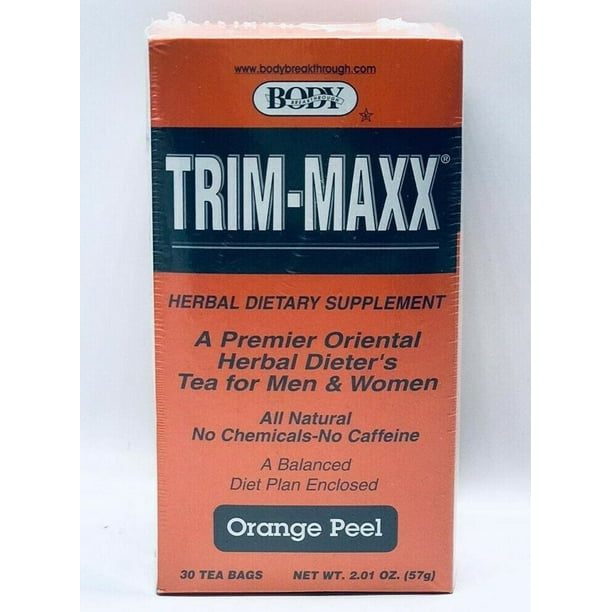 TRIMMAXX All Natural Orange Peel Herbal Dietary Supplement, 30 Tea