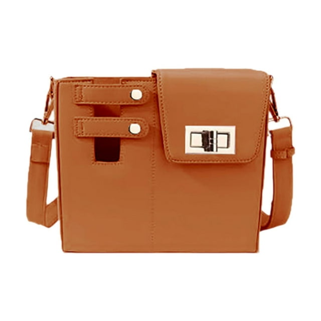 Bolsa de almacenamiento para vasos de agua tipo bandolera, bolsa de transporte para viajes, acampadas, senderismo al aire libre , MarrÓn Marrón