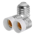 thumbnail image 4 of GOOHOCHY 3 piezas E27 a E14, adaptador de base de lámpara de tornillo pequeño, adaptador de luz de cobre, adaptador de lámpara de interior, reemplazo, 4 of 7