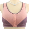 thumbnail image 2 of XFLWAM Womens Full Coverage Front Closure Bras Daisy Bra Push Up Comfort Snaps Wireless Everyday Bras, 2 of 8