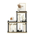 thumbnail image 3 of Furinno Turn-N-Tube No Tools 3-Cube Decorative Display Shelf in Americano/Black, 3 of 6