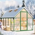 thumbnail image 7 of EastVita 8x14 ft Walk-In Greenhouse Kit Clear Pop-up Greenhouse Green., 7 of 7