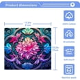 thumbnail image 4 of Coolnut Blue Mandala Washcloths, Soft and Absorbent Cotton Towel, 4 Pack 12 X 12 Inches Premium Quick Dry Face Towel Wash cloth, 4 of 7
