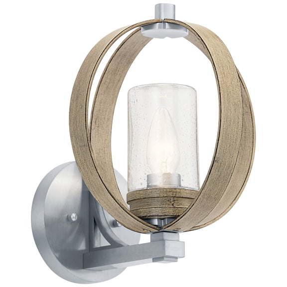 Kichler Grand Bank 12 3/4"H Antique Gray Outdoor Wall Light