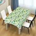 thumbnail image 7 of Tropical Palm Leaves Rectangle Tablecloth, Dust Proof Anti Wrinkle Wipeable Table Cloth Tabletop for of Dinner Kitchen Wedding Holiday Party 54"x72" Home Decor, 7 of 7