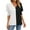 White, variant on Quinlirra Womens Tops Women's V-Neck Loose Casual Tie Sleeve Color Blocking Top