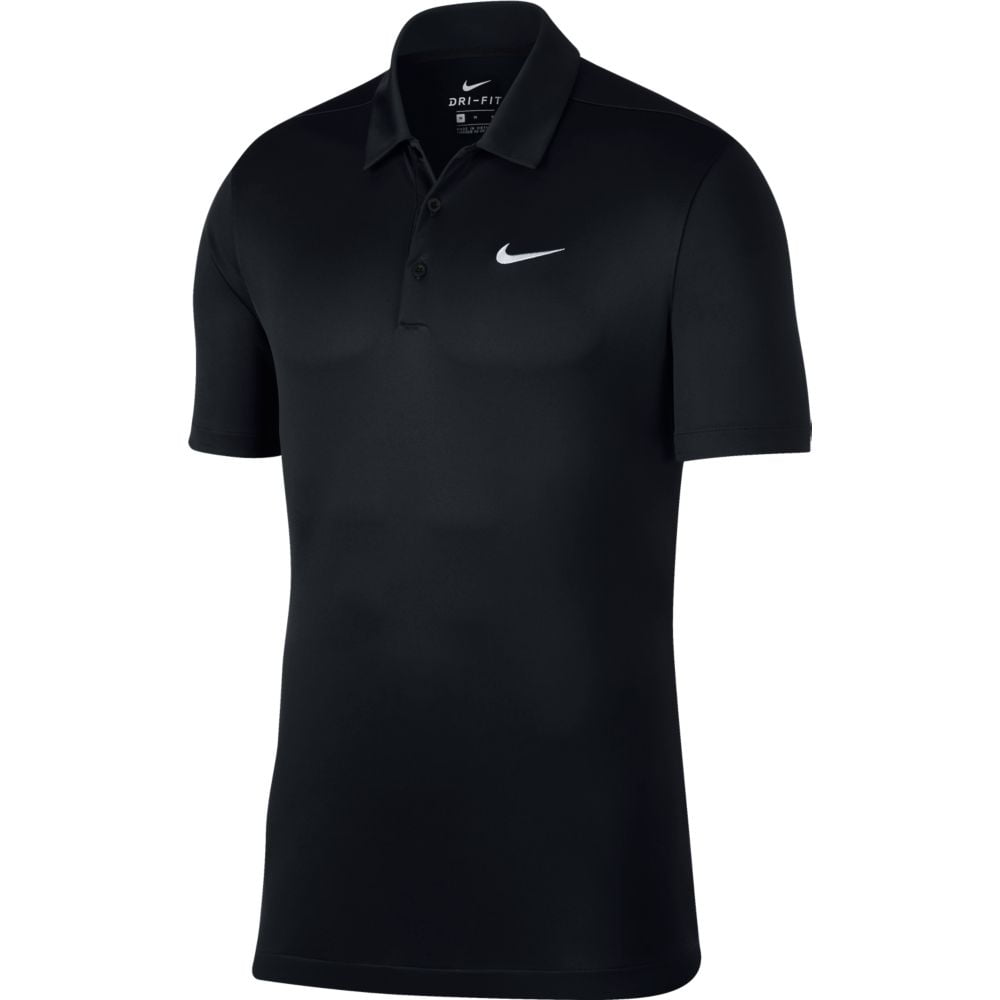 Nike Men's Performance Polo Shirt 905942-010 Black - Walmart.com