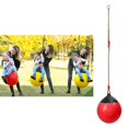 thumbnail image 3 of Asiento de columpio de bola para exteriores con cuerda de nailon resistente para , , adultos, gimnasios de equilibrio, patio de , jue rojo, 3 of 8
