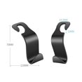 thumbnail image 3 of RO Gancho de almacenamiento para automóvil, gancho de plástico para reposacabezas de 6 piezas, accesorios de gancho para asiento de automóvil para reposacabezas, monedero, bolso, abrigos, bolsa de co Electrónica, 3 of 4