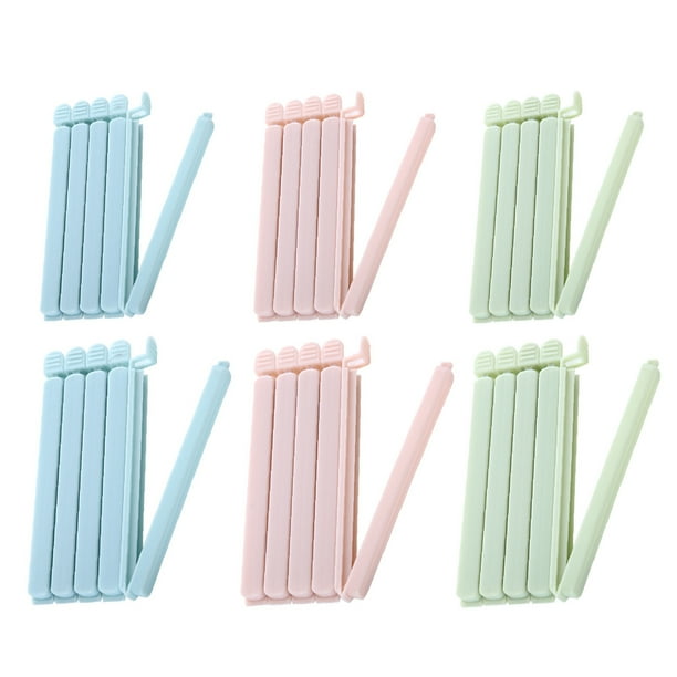 Solución de sellado para su cocina, clips para sellar alimentos, tamaños versátiles para sellar varias bolsas de alimentos, fácil de abrir y cerrar, sin necesidad de enrollar la abertura de la bolsa,