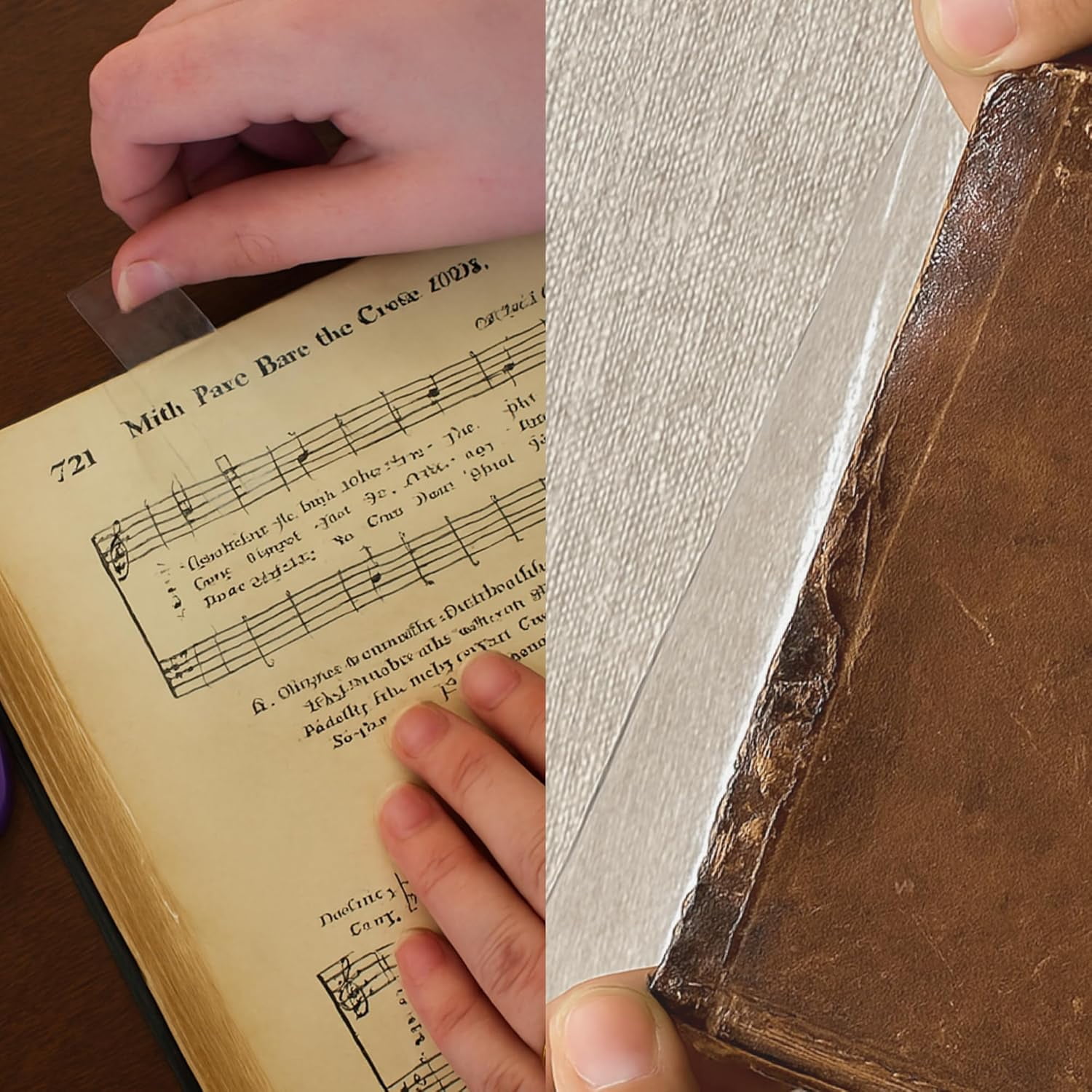 1 Inch Bookbinding Repair Tape, Clear Library Tape, Library Book Binding Glue, Book Spine Adhesive, Archival Tape for Books - 15 Yard Roll