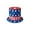 A, variant on American Flag Hat 4th Of July Patriotic Top Hat, Uncle Sam Costume Accessory with Liberty Print, Independence Day Party Hat for Memorial Day, Parade, Festival, Celebration, Outdoor