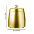 thumbnail image 2 of Yucurem Smokeless Odorless Windproof Ashtray with Lid Metal Tabletop Ash Tray Indoor Storage (Gold), 2 of 10