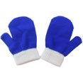 thumbnail image 1 of Kid's Boys Girls Winter Warm Magic Gloves -Colorful Stretchy Knit Glovers (Blue), 1 of 4