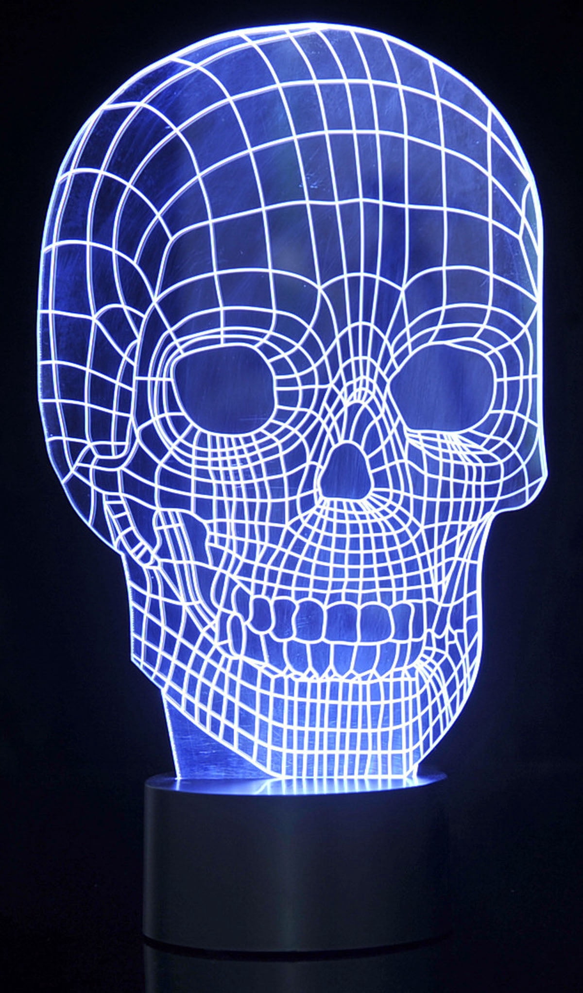 Board No More! 3D Skull Laser Cut Precision LED Lights
