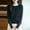 #530-Black, variant on Women's Mock Neck Sweater, Solid Color Loose Fit Knit for Layering, Casual Fashion Daily Wear