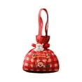 thumbnail image 2 of Christmas Drawstring Gift Bags, Multicolour Canvas Pouches with Adorable Holiday Patterns, Versatile for Wrapping Treats and Decorations for Parties and Celebrations, 10x10cm and 18x10cm, 2 of 6