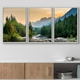 thumbnail image 2 of wall26 Framed Canvas Print Wall Art Set Sunset Colorado Mountain River Forest Nature Wilderness Photography Realism Rustic Landscape Colorful for Living Room, Bedroom, Office - 24"x36"x3 Wh, 2 of 5