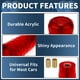 thumbnail image 4 of Perilla de Cambio de Auto Unique Bargains, Universal para Perilla de Cambio de Vehículo Automático y Manual con 2 Adaptadores Acrílicos, 1 Juego Rojo de 10 cm, 4 of 7
