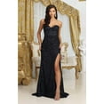 thumbnail image 2 of May Queen MQ2034 Juniors Womens Sequin Sweetheart Evening Formal Gown, 2 of 11