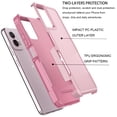 thumbnail image 3 of For Motorola Moto G Stylus 5G 2024 Phone Case, Ebizware Shockproof Military Grade Heavy Duty Full Body Protection Rugged Case Cover for Moto G Stylus 5G 2024, Rose Gold, 3 of 9