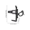 thumbnail image 2 of Bike Water Bottle Holder 360 Degrees Rotation Black Cup Holder Drinking Bottle Holder Fit Bike Electric Scooter Mountain Bike, 2 of 5