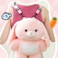 thumbnail image 2 of Cute Rabbit Plush Backpack 3D Rabbit Plush Bag Animal Plush Toy Soft Stuffed Shoulder Bag Kawaii Carrier Backpack Soft Animal Shoulder Bags, 2 of 7