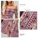 thumbnail image 5 of Vestido Bohemio Ticfox Largo con Hombros Descubiertos para Mujer Estampado Floral, 5 of 6