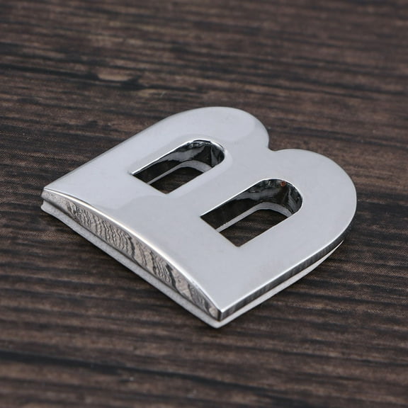 CIMAXIC 1Pack Letter Stickers Silver 3D Metal for Car Body Decoration and Replacement by Car Owners