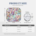 thumbnail image 3 of Bingfone Colorful Watercolor Dots Print 2-Piece Sun Shade Front Windshield - Foldable Car Front Window Sunshades For Most Sedans Suv Truck - Medium, 3 of 7